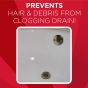Prevent hair from clogging drains