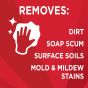 Remove soap scum from grout