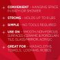 Suction shower hook benefits