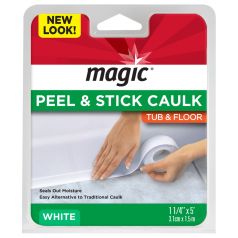 Tub & Floor Peel & Stick Caulk- White